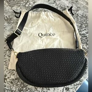 Quince Italian Leather Handwoven Sling Bag